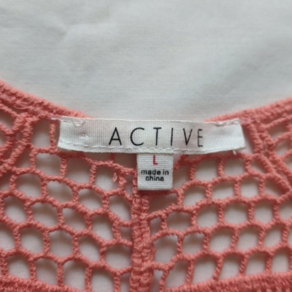 Active Festival Crochet Patterned Fringe Top L - Picture 7 of 7
